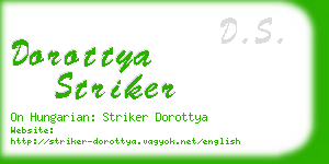 dorottya striker business card